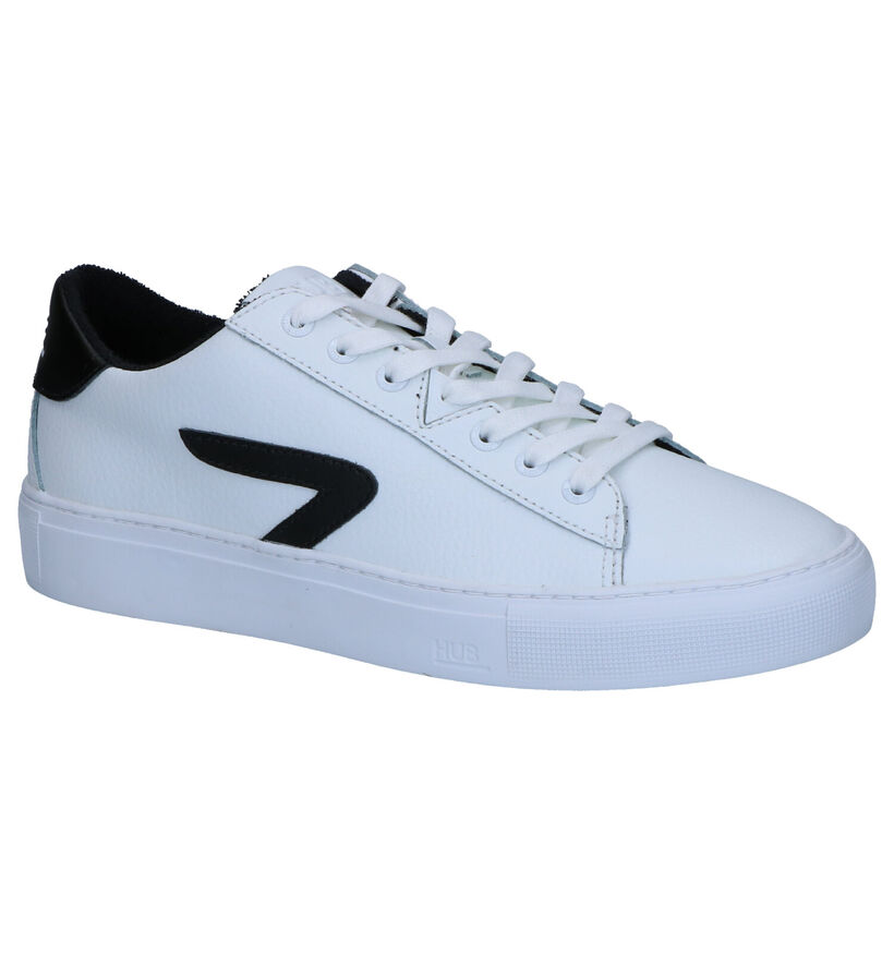 Hub HOOK-Z Witte Sneakers in leer (267846)