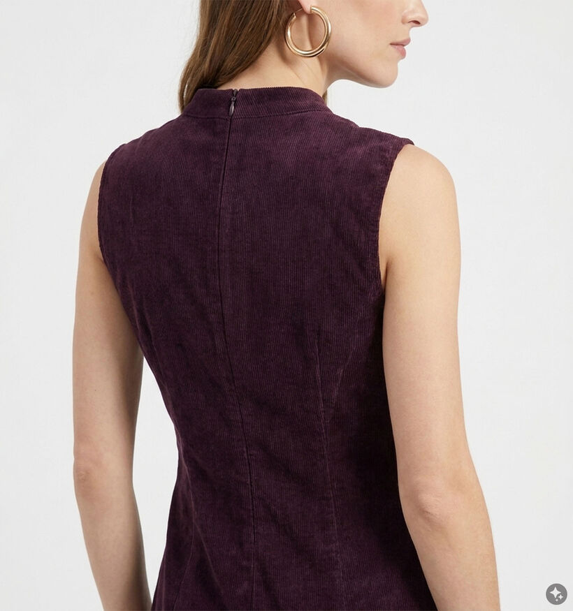 Vila Ribe Midi Robe mi-longue en Bordeaux pour femmes (389909)