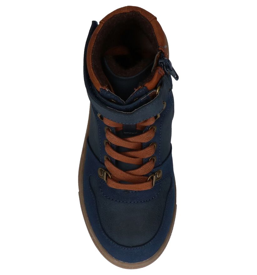 Bullboxer Chaussures hautes en Bleu foncé en simili cuir (227007)