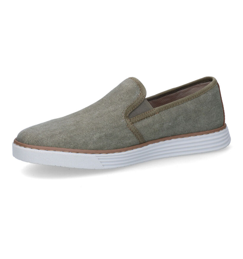 Rieker Chaussures à enfiler en Vert kaki en textile (308623)