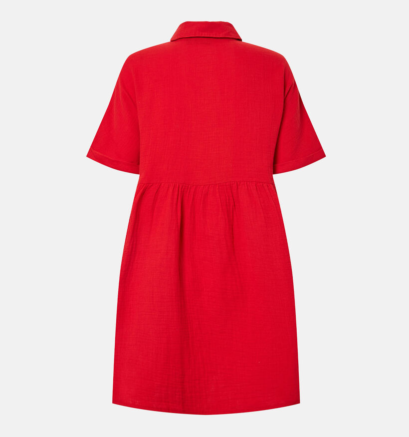 Pieces Sastina Robe mi-longue en Rouge pour femmes (369192)