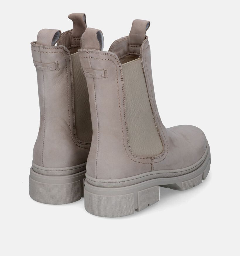 Tamaris Bottines Chelsea en Beige pour femmes (315383)
