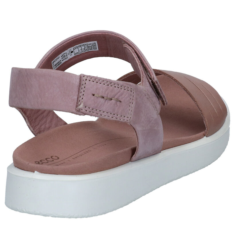 Ecco Flowt Roze Sandalen in nubuck (287290)