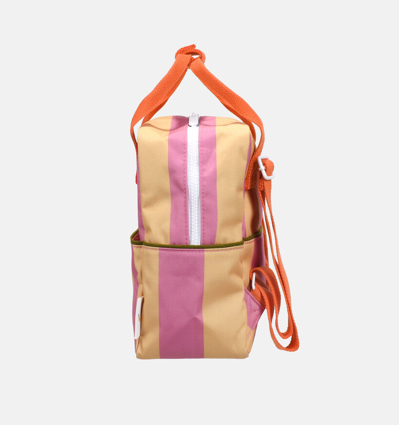 Sticky Lemon Stripes Small Backpack Sac &agrave; dos en Rose/Jaune pour filles (382028)