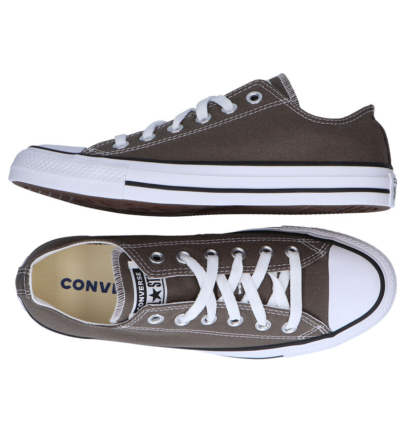 Converse Chuck Taylor AS Baskets en Beige en textile (287162)