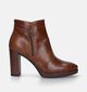 NeroGiardini Bottines avec talon en Cognac pour femmes (345556)