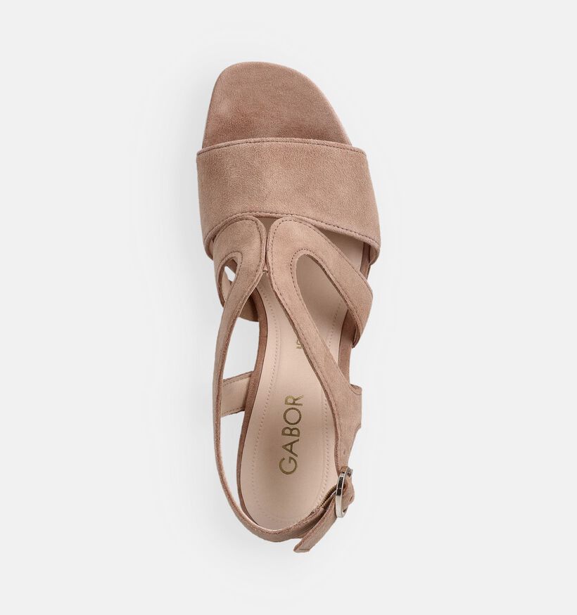 Gabor Beige Sandalen met hak voor dames (371119)