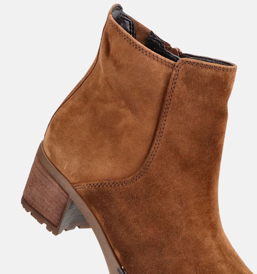 Gabor Comfort Bottines &agrave; talons en Cognac pour femmes (380073)