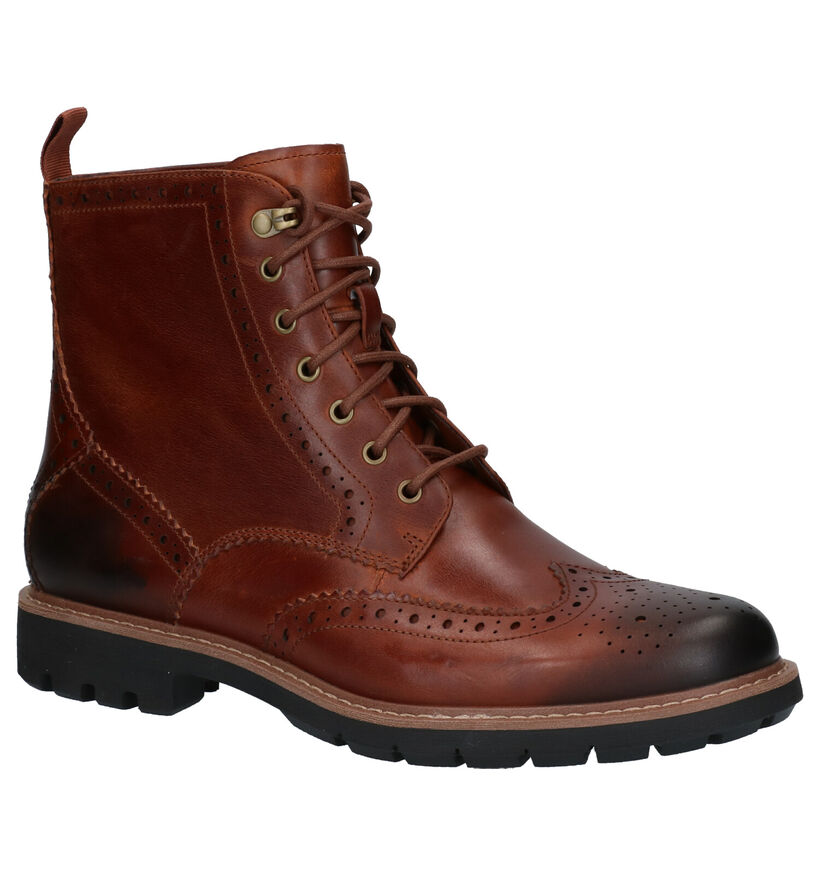 Clarks Batcompe Lord Cognac Boots in leer (256232)