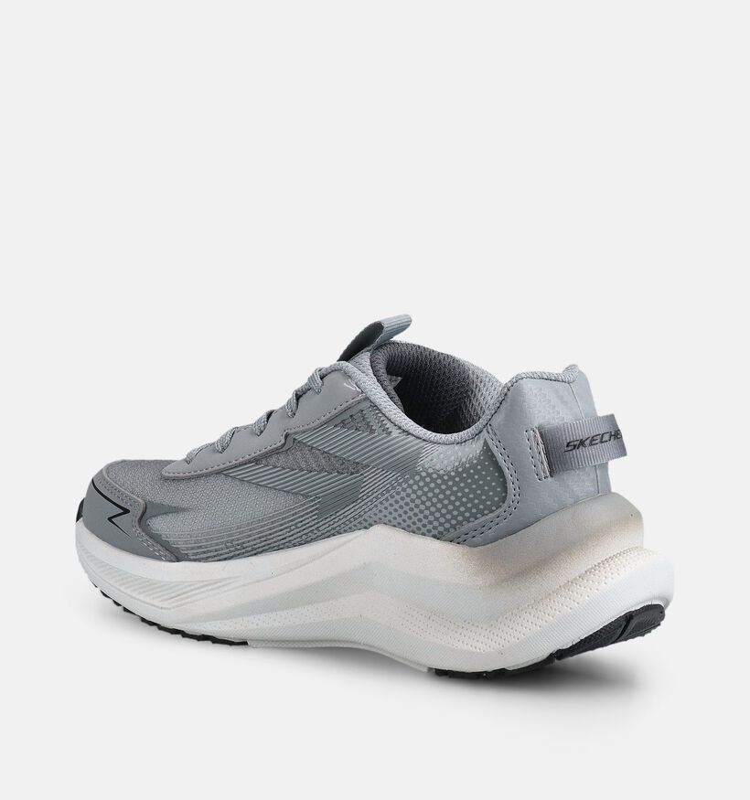 Skechers Max Cushioning Baskets basses en Gris pour filles, gar&ccedil;ons (377111)