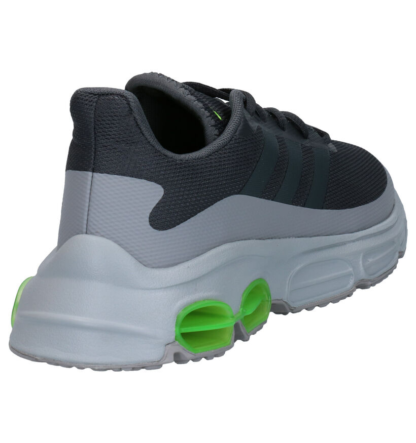 adidas Quadcube J Grijze Sneakers in kunststof (273490)