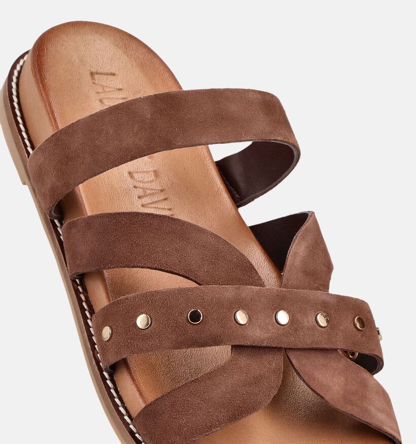 Laurent David Bruine Slippers voor dames (373616)