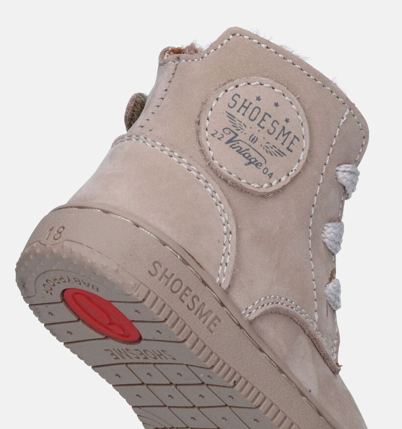 Shoesme Taupe Babyboots voor jongens, meisjes (331398)