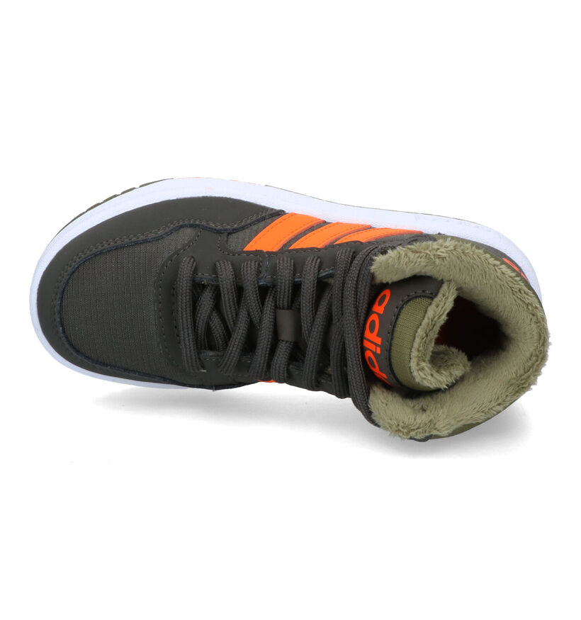 adidas Hoops Mid 3.0 Kaki Sneakers voor jongens (314981)