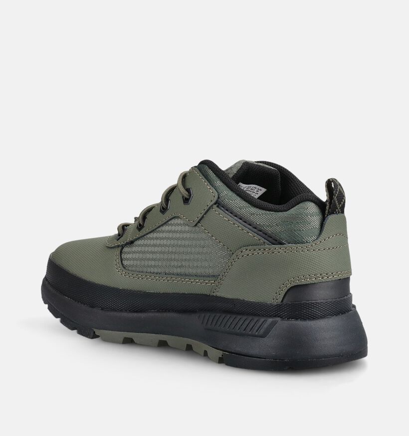 Timberland Field Trekker Low Face Up Baskets basses en Vert pour gar&ccedil;ons (377360) - pour semelles orthop&eacute;diques