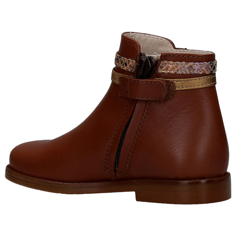 Beberlis Bottes basses en Cognac en cuir (281116)