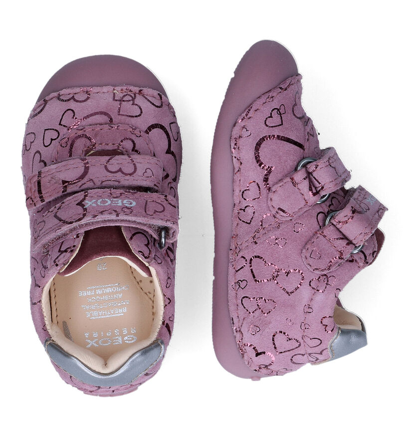 Geox Tutim Chausures pour bébé en Rose pour filles (317610) - pour semelles orthopédiques