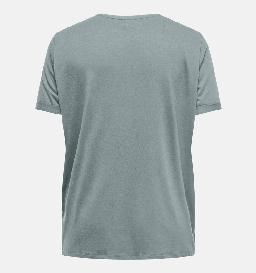 ONLY Carmakoma Moster Groen Basic T-shirt voor dames (359410)