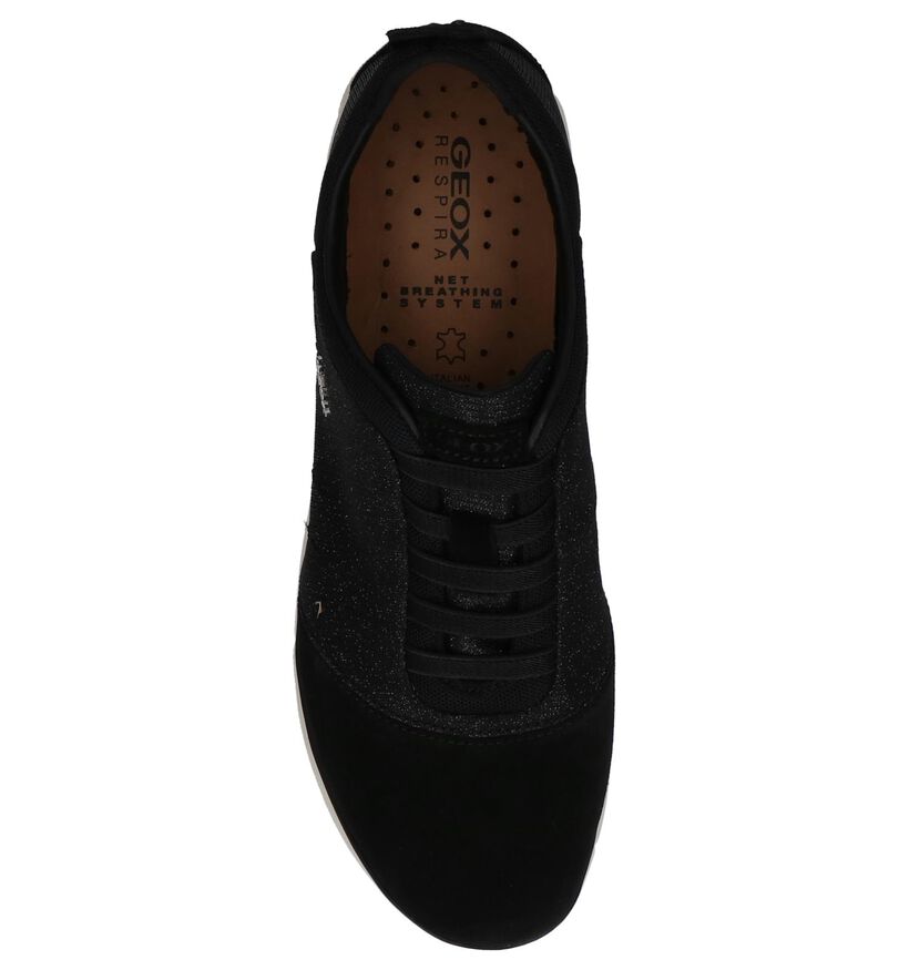 Geox Chaussures slip-on en Noir en daim (212599)