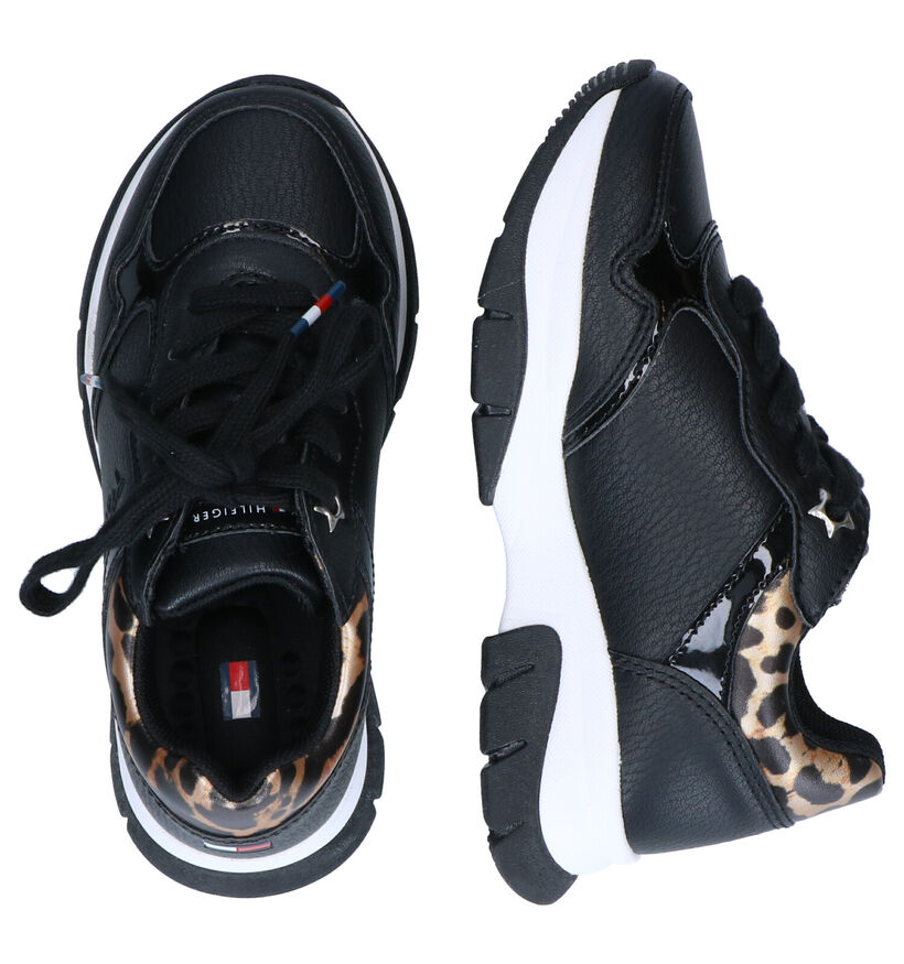 Tommy Hilfiger Zwarte Sneakers voor meisjes (295375) - geschikt voor steunzolen