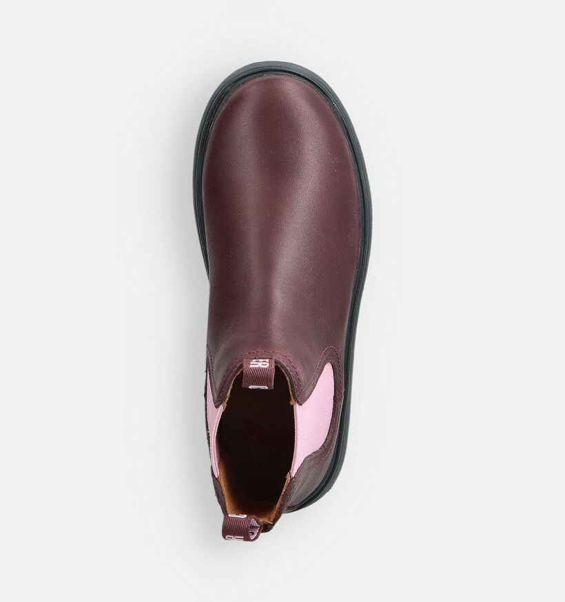 Camper Bottines Chelsea en Bordeaux pour filles (363602)
