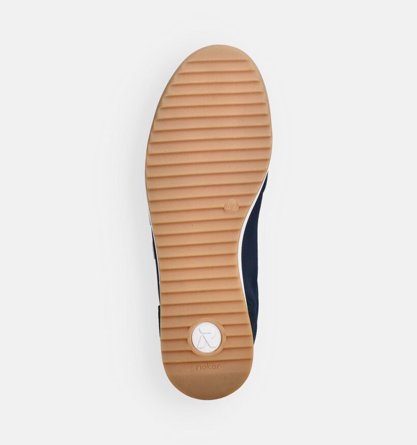 Rieker Baskets basses en Bleu pour hommes (367562) - pour semelles orthop&eacute;diques
