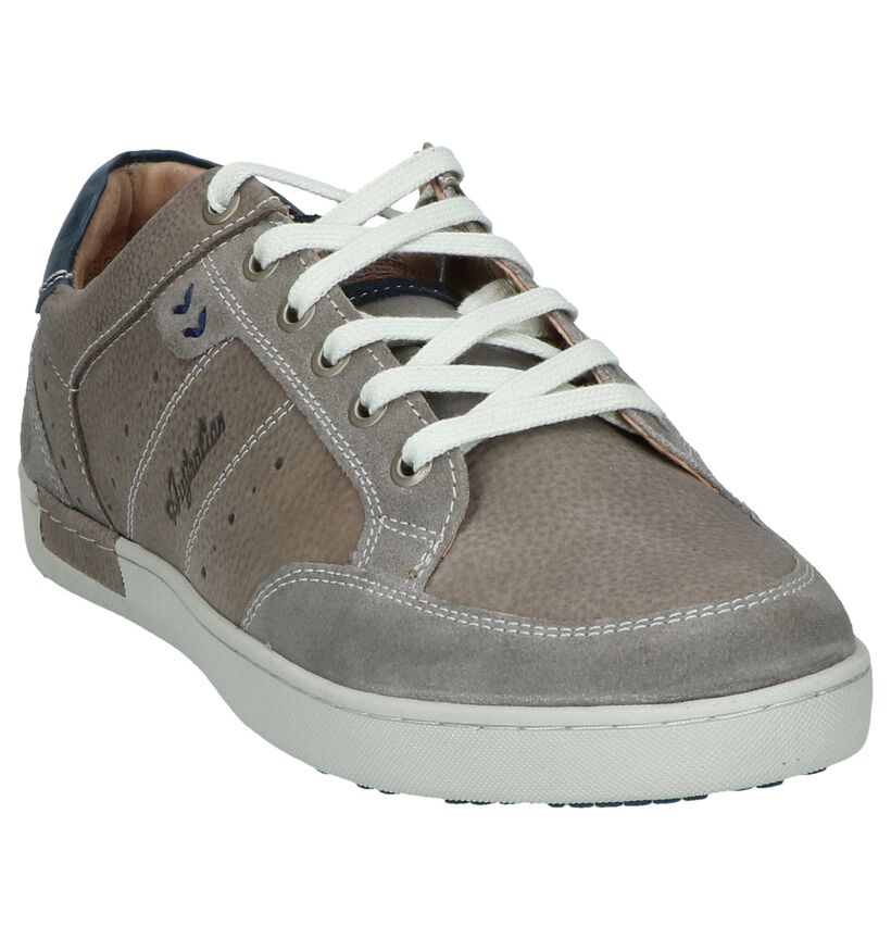 Taupe Casual Schoenen Australian Scott in leer (244509)