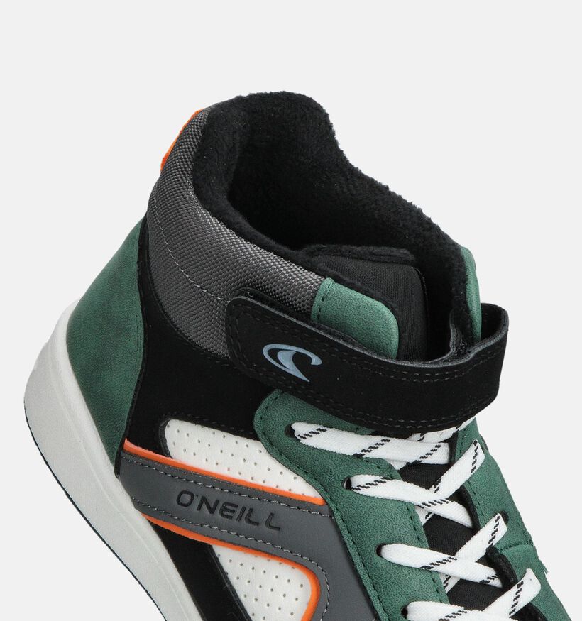 O'Neill Gulfport Mid Grijze/Groene Sneakers voor jongens, meisjes (363280)