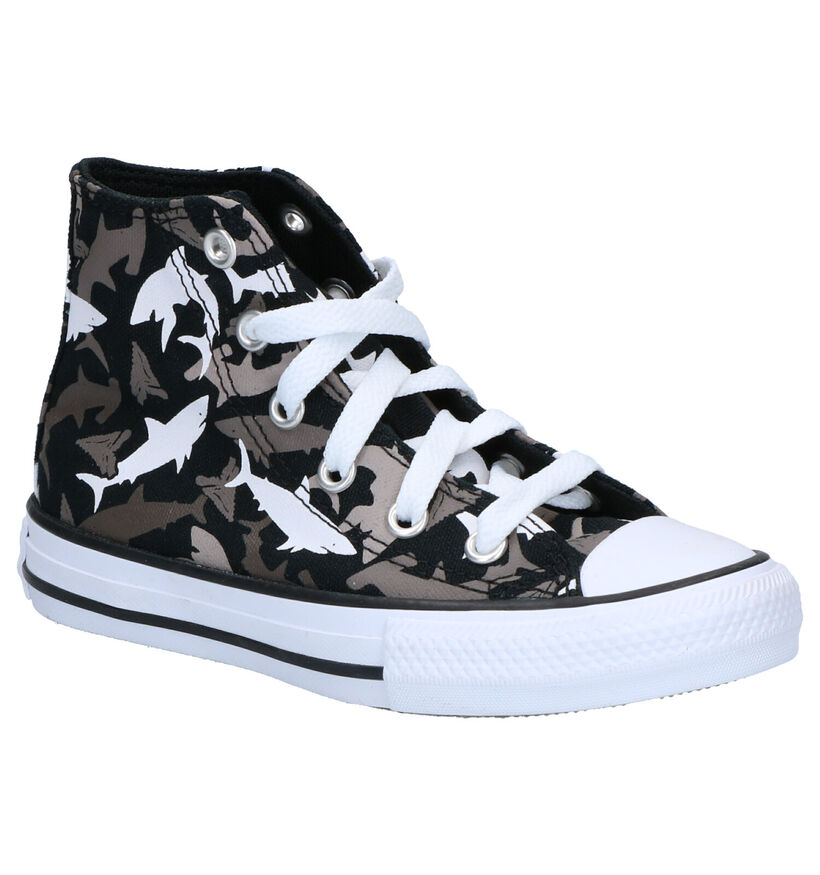 Converse Chuck Taylor All Star High Sneakers Zwart in stof (266010)