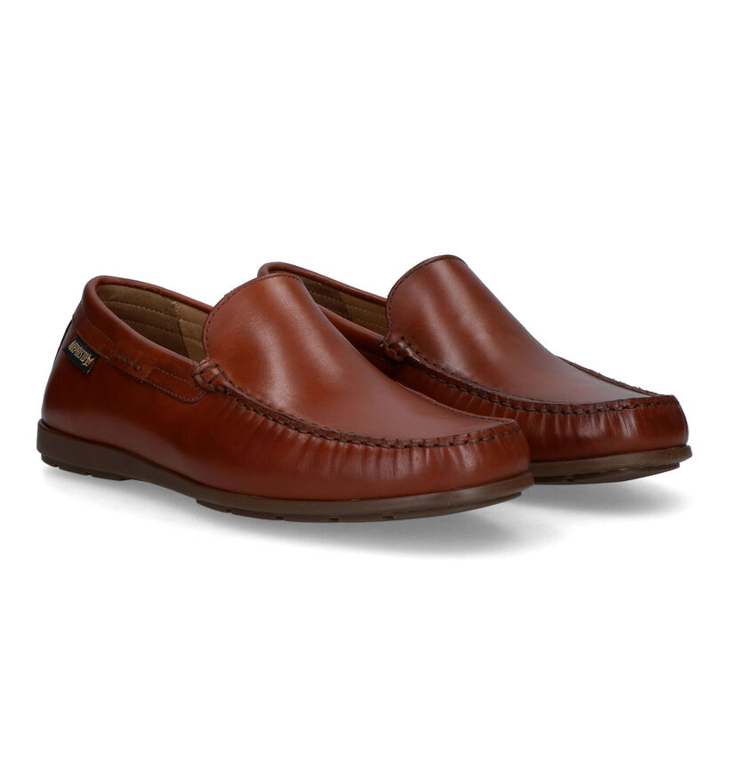 Mephisto Algoras Toby Mocasins en Cognac pour hommes (323394) - pour semelles orthopédiques