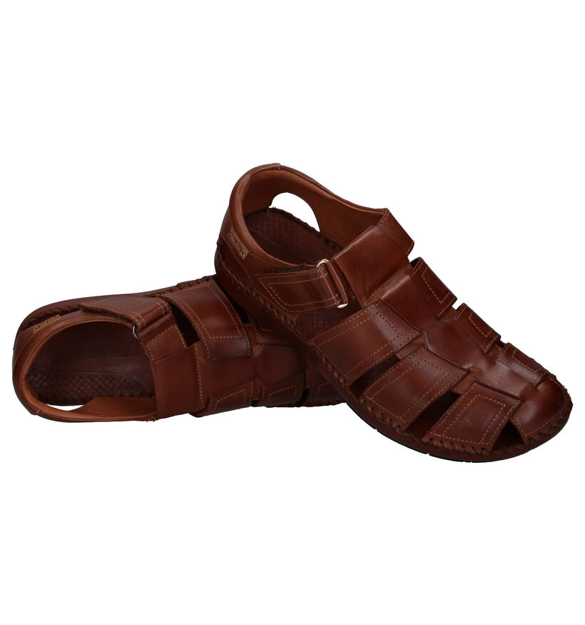 Pikolinos Cognac Sandalen in leer (308024)