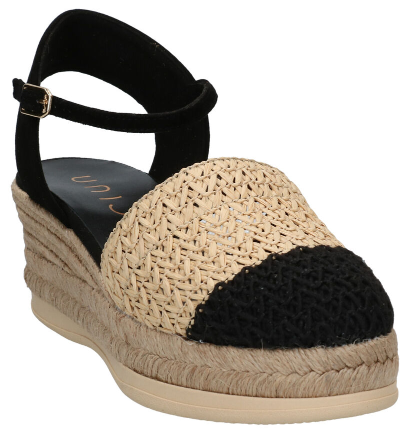 Unisa Cancio Sandales en Noir en textile (291258)