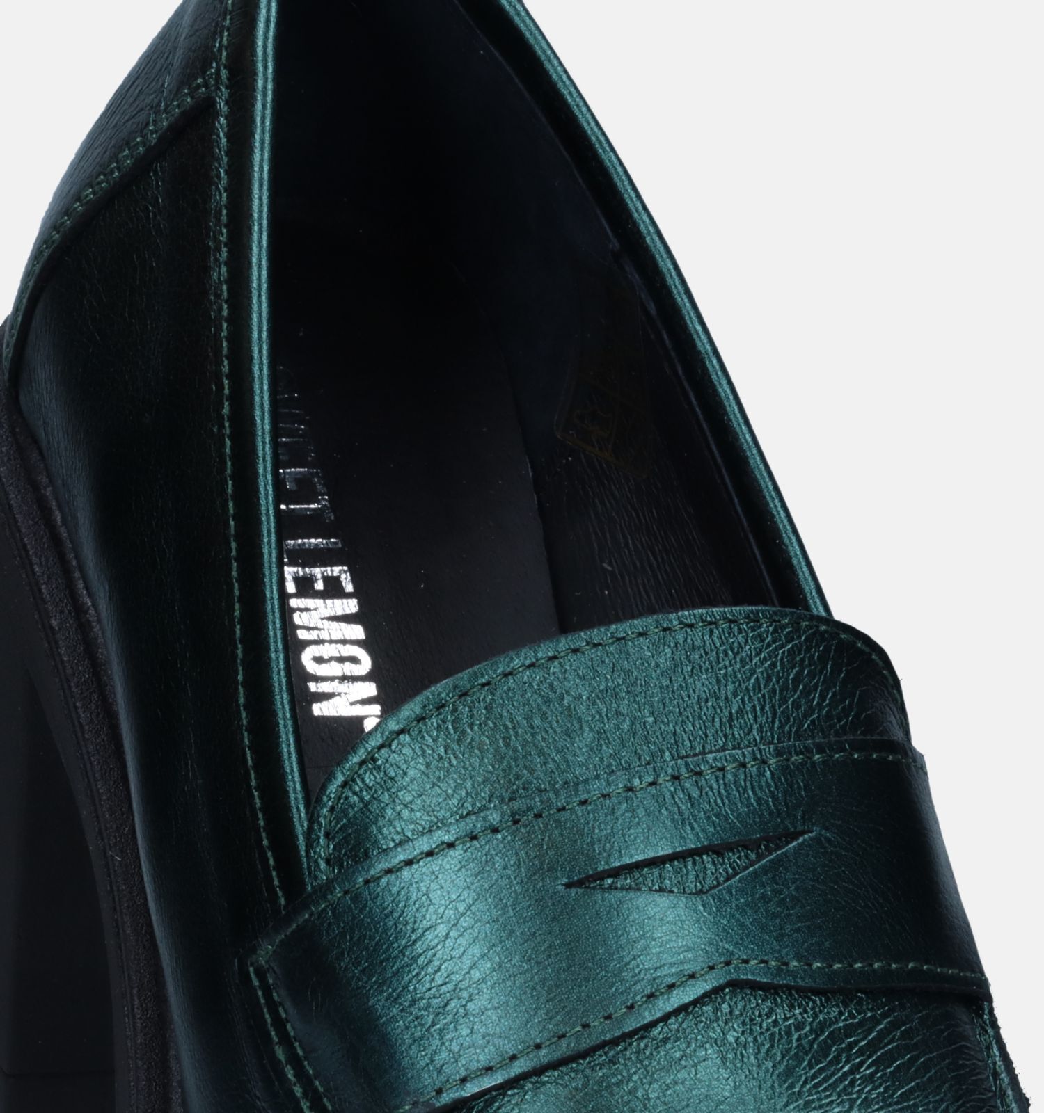 Sweet Lemon Nael Mocassins avec talon en Vert Femmes Escarpins