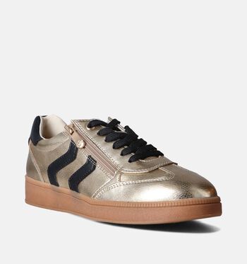 Marco Tozzi Chaussures plates Blanc/Or