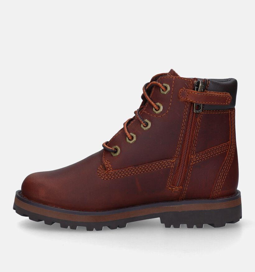 Timberland Courma Kid 6 inch Bottines en Marron pour filles, garçons (329077) - pour semelles orthopédiques