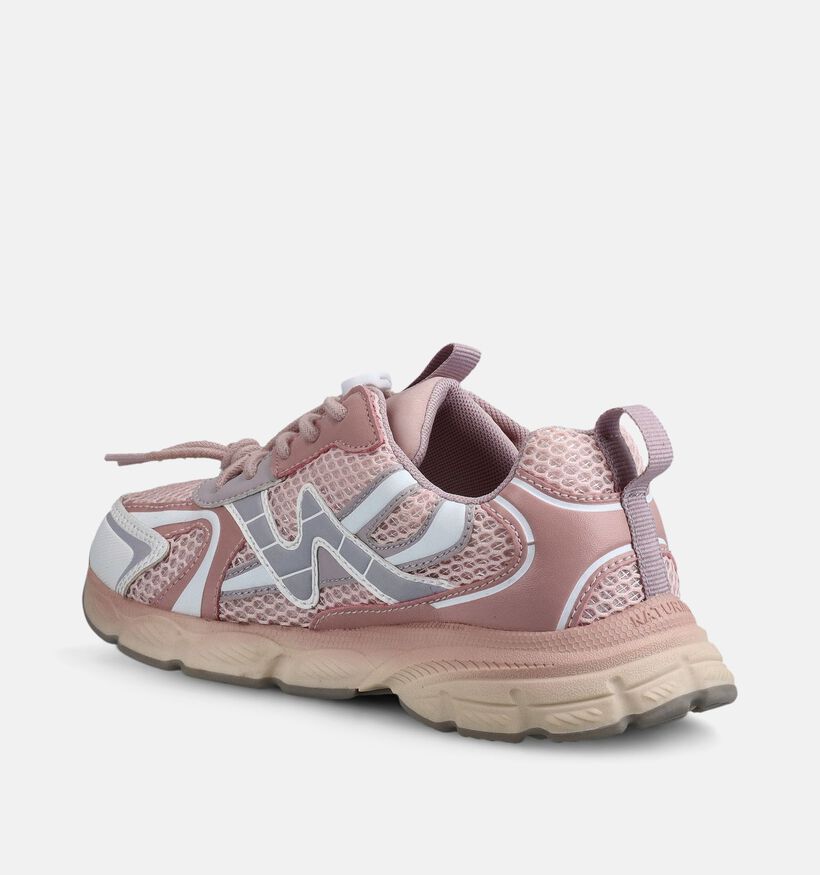 Naturino Wave Lichtroze Sneakers voor meisjes (377262) - geschikt voor steunzolen