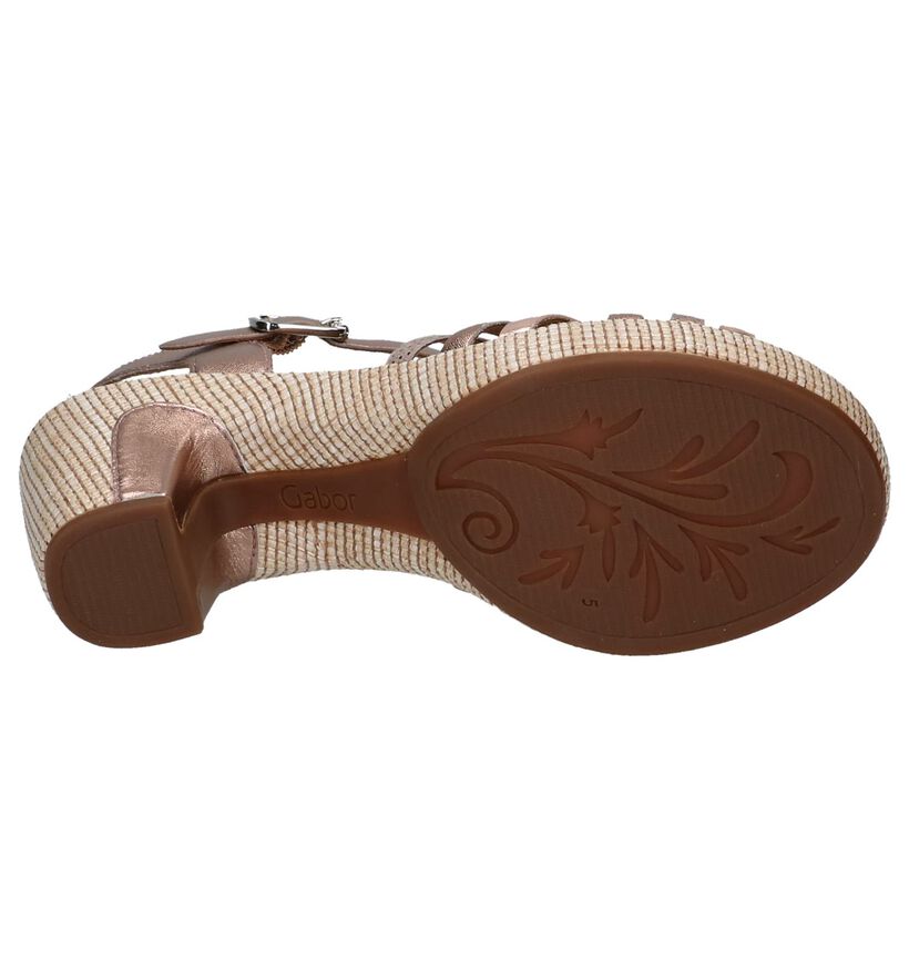 Gabor Comfort Rose Gold Sandalen, , pdp