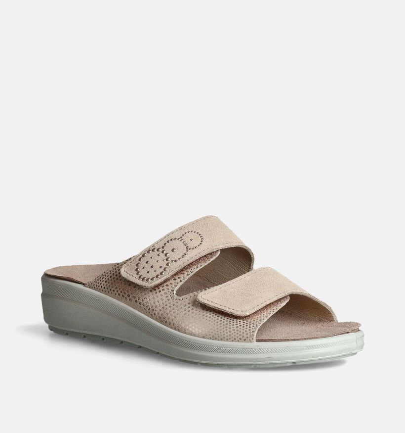 Comfort Plus Slippers op sleehak Goud voor dames (357735)