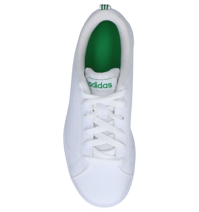 adidas VS Advantage Clean Baskets en Blanc en simili cuir (264225)