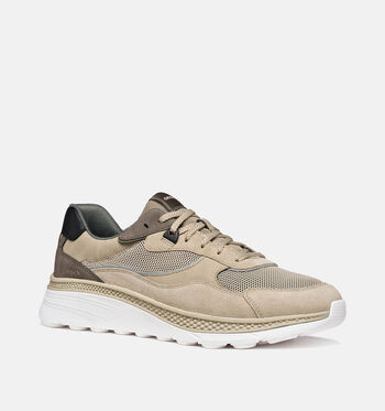 Geox Spherica Sneakers Beige/Groen