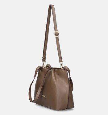 Laurent David Schoudertassen Zwart/Goud/Cognac/Groen