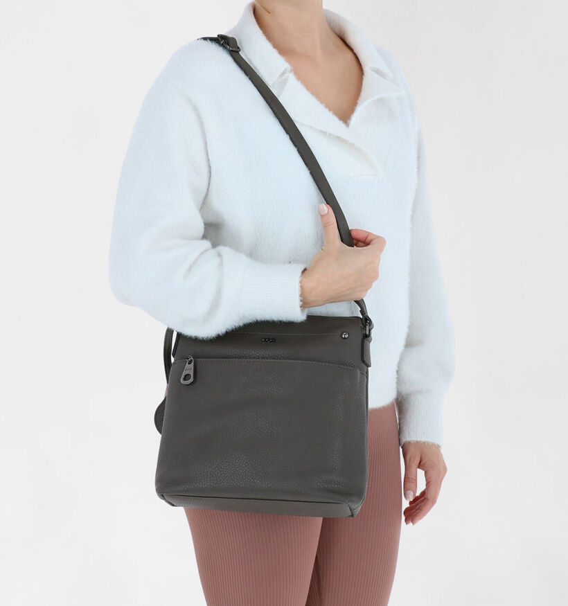 BOO! Salto Taupe Crossbody Tas in kunstleer (282519)