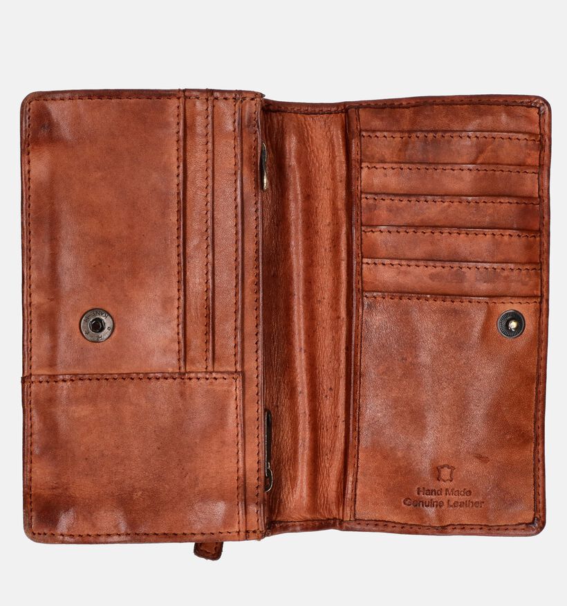 Bear Design Cognac Overslagportemonnee voor dames (358896)