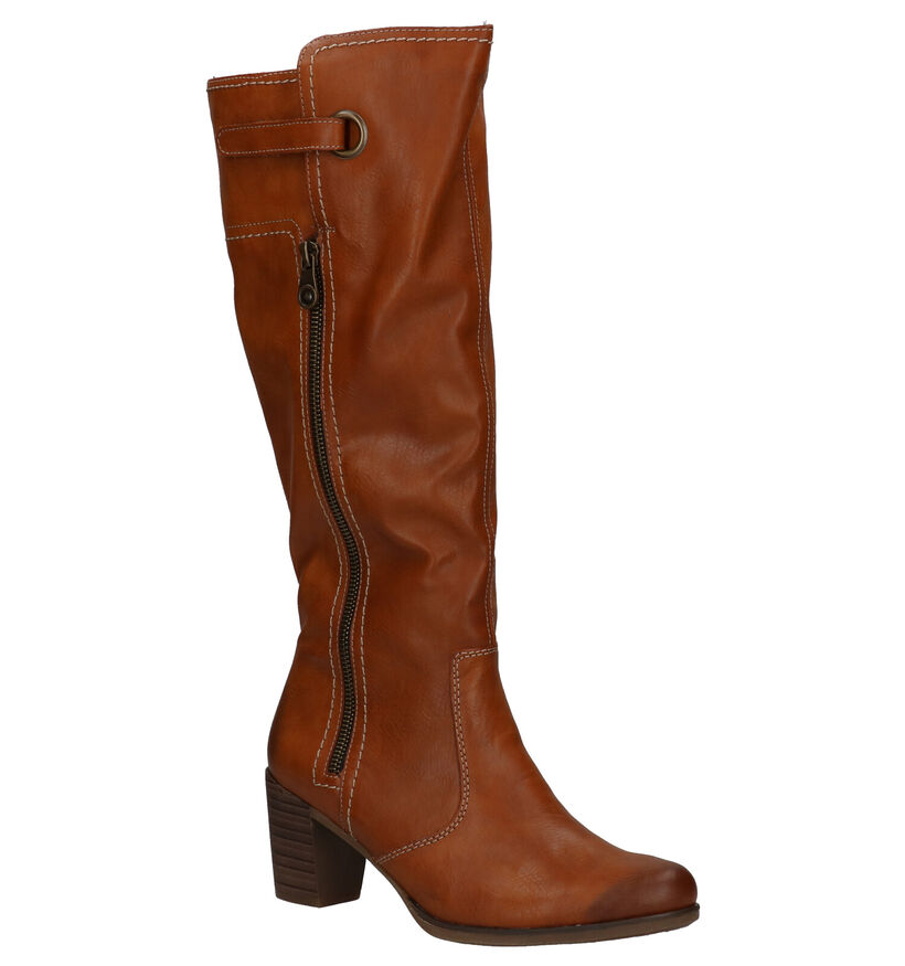 Rieker Bottes hautes en Cognac en simili cuir (282708)