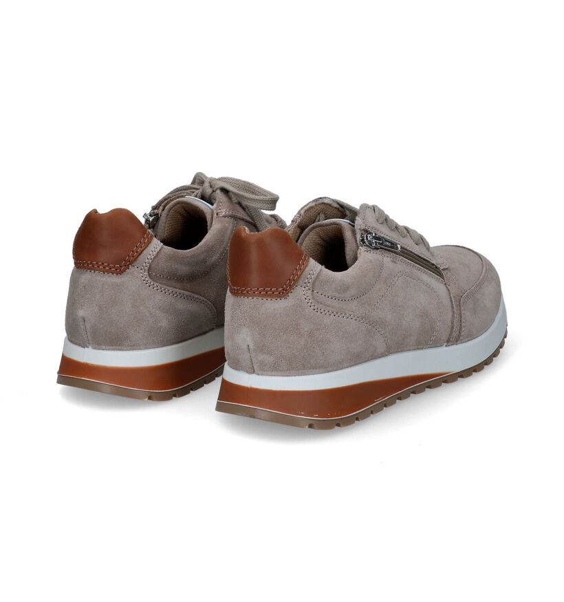 Ara Matteo Taupe Veterschoenen in nubuck (307712)