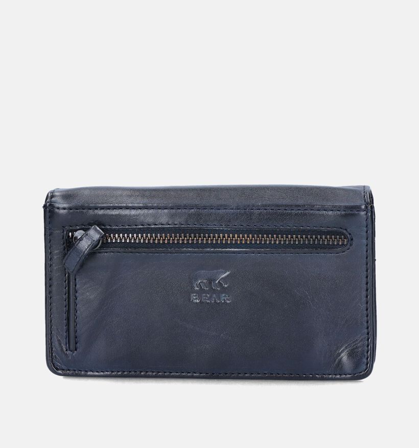 Bear Design Blauwe Overslagportemonnee voor dames (350747)