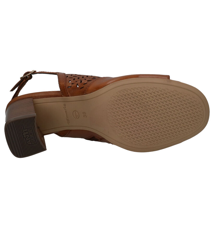 Tamaris Touch it Sandales en Cognac en cuir (269755)