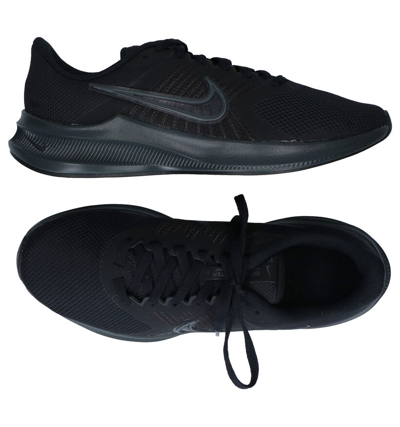 Nike Downshifter Baskets en Noir en simili cuir (291013)