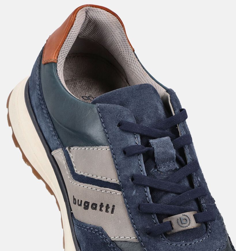 Bugatti Timon Donkerblauwe Veterschoenen voor heren (370718) - geschikt voor steunzolen