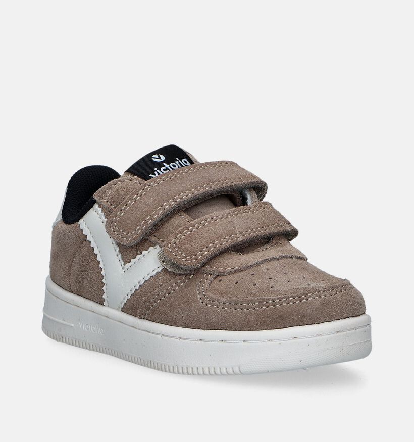 Victoria Tiempo Chaussures &agrave; scratch en Bleu fonc&eacute; pour filles, gar&ccedil;ons (363410)